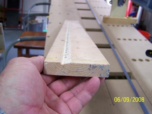 jig for holding trailing edge wedge
