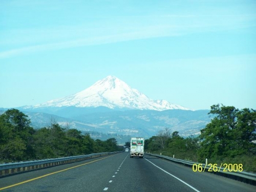 Mt Hood coming up