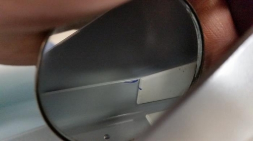 pulled the bracket in nicely (blue mark to blue mark)