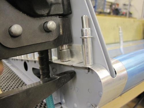 Used a piece of angle to get even pressure