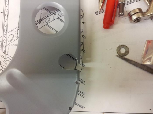 Opened up for conduit run