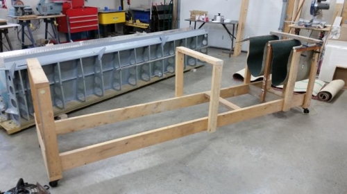 modified my wing cradle for leading edge installation