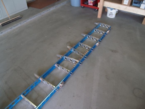 Entire HS assembly clecoed and match drilled