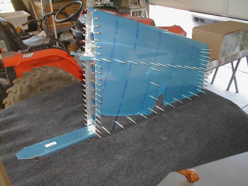 Skin clecoed on and match drilled