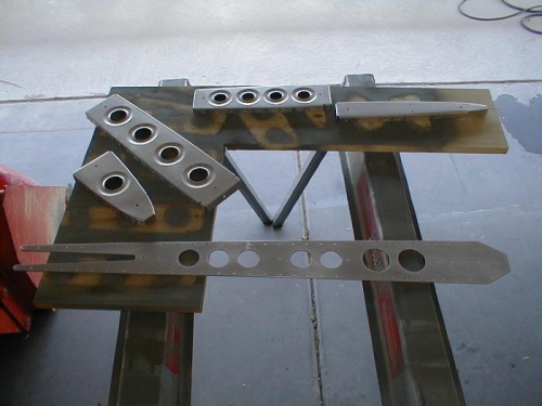 VS ribs and spars primed