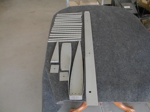 Right Elevator parts primed