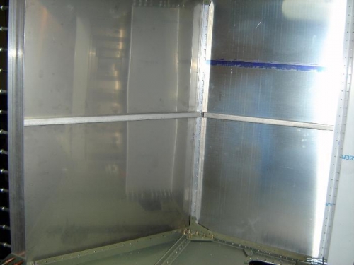 Floor and firewall stiffeners in place.