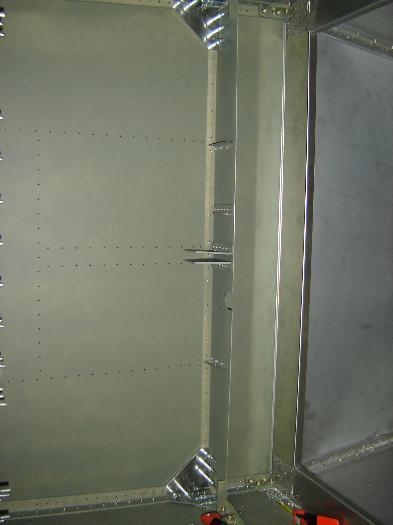 Floor gussets in place.