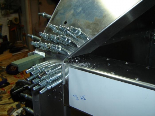 18 rivets per angle.  Beefy!