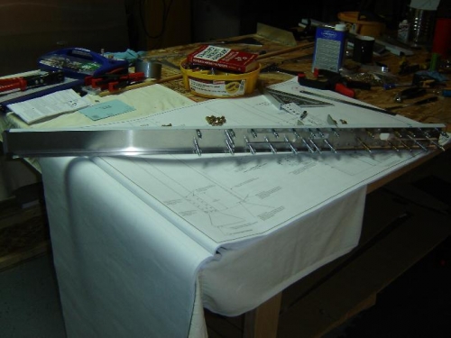 VS main spar assebled and drilled.