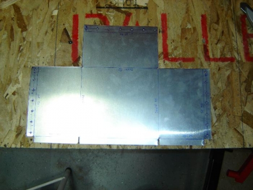 Simple layout on .032 sheet.