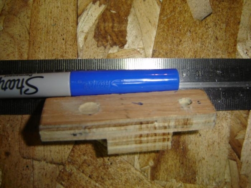 First hole was off slightly so I filled it and drilled on the other side.