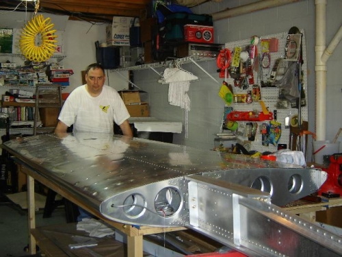 First wing, minus control surfaces complete.