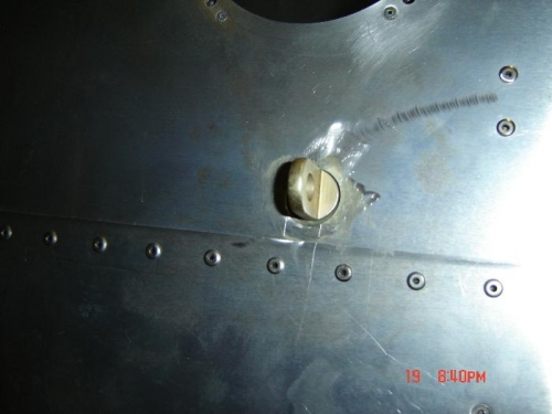 Wing tie down installed.