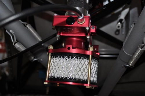 Mixture cable attached.  I didn't get a picture with both installed.