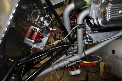 Looks like a rat's nest.  Cable managment will organize and clean it up later.