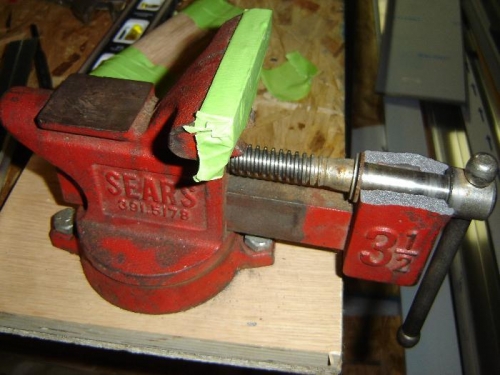 It was an old vise.