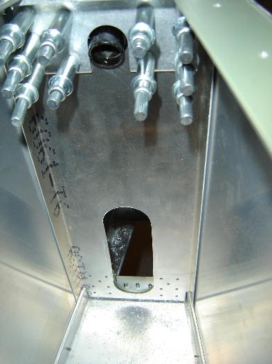 Still working with the fuse upside down.  The black tube is the tailwheel mount.