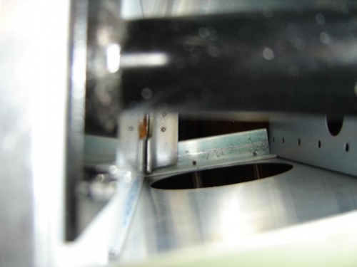 Looking down(up) past the tailwheel mount