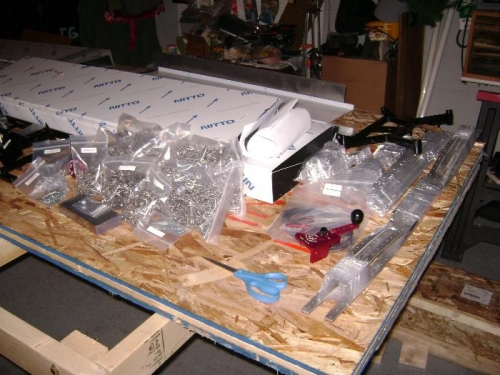 Zach couldn't wait and started unpacking.