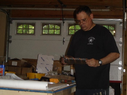 Examining my craftsmanship.