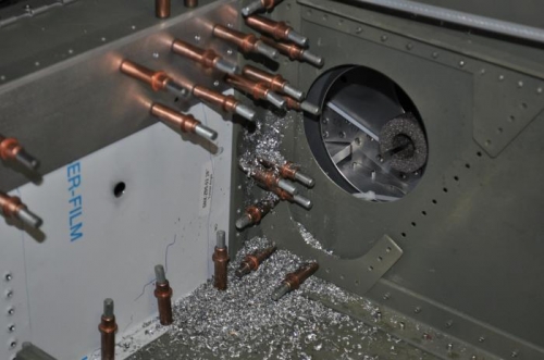 Right side hole drilled.