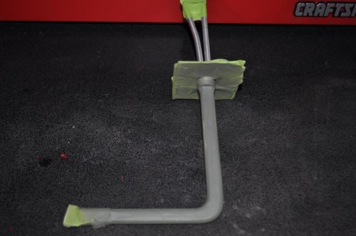 Pitot tube puttied and primed.