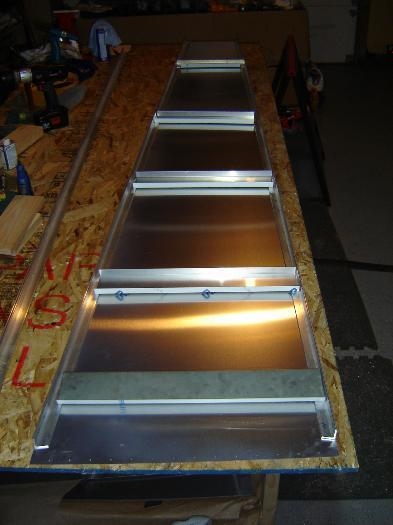 General lay out of the right side with the skin, longerons and channel sections to tie it all together