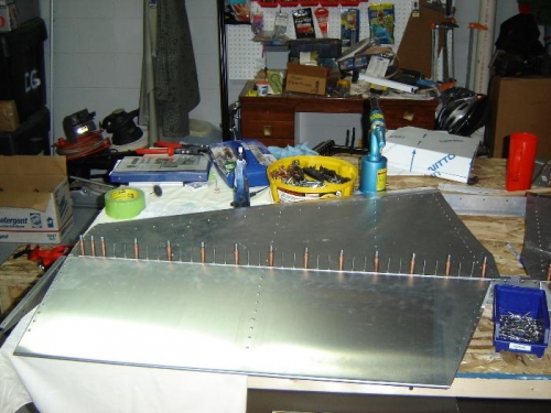 Attaching the elevators to the HS