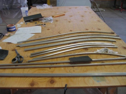 polished door rods