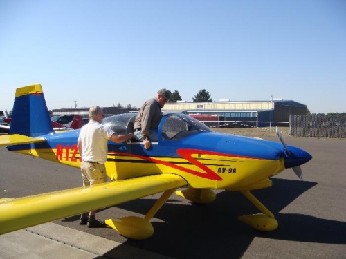 Cormac getting ready for a spin in an RV-9A-