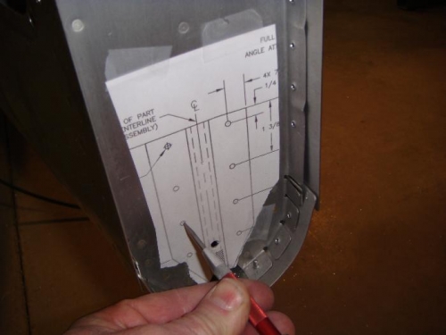Marking holes for tiedown plate