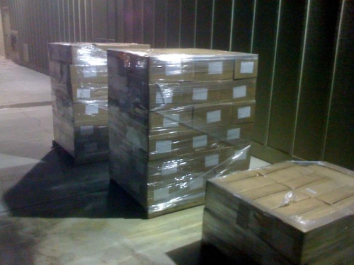 This is what 3108 books look like (2 1/2 tons)