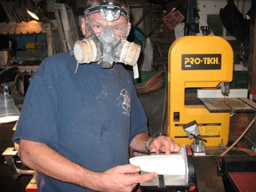 alot of fiberglass dust