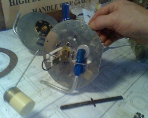 fuel sender installed and adjusted