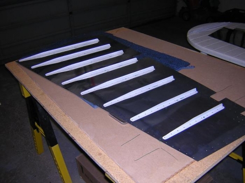 Rudder skin stiffeners