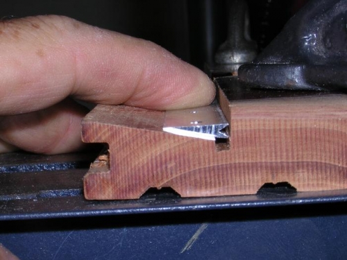 Csk the rudder TE wedge