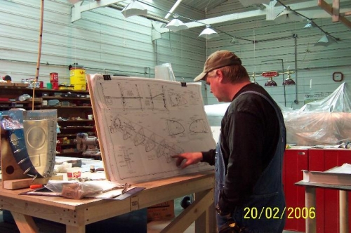 Checking to make sure I mounted  the capacitor plate on the correct rib.