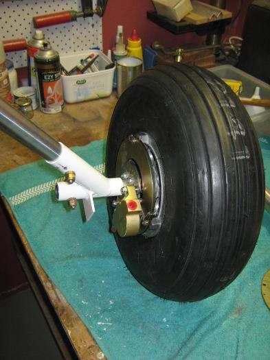 Completed main gear ready to go under plane.