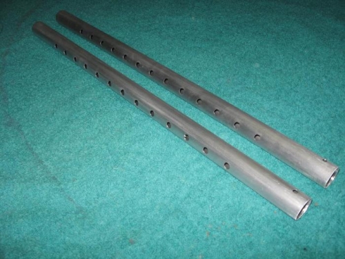 2 Finished flute tubes