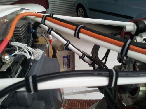 Tidied leads and cables.