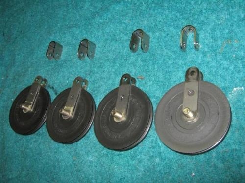 Completed tangs and pulleys