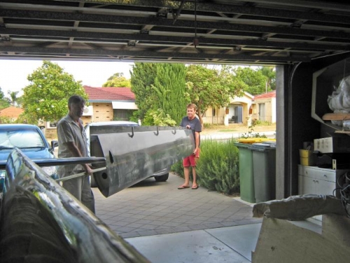 And into the garage ...