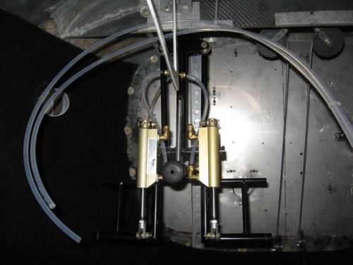 Guesswork in routing brake lines.