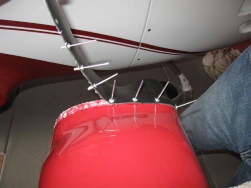 Rivet holes pre aligned.