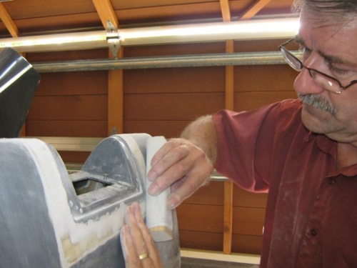 2nd fill and sand - more to go ....