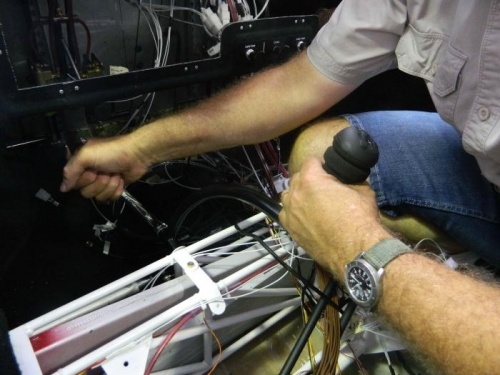 Final fitting of the stick mixer.