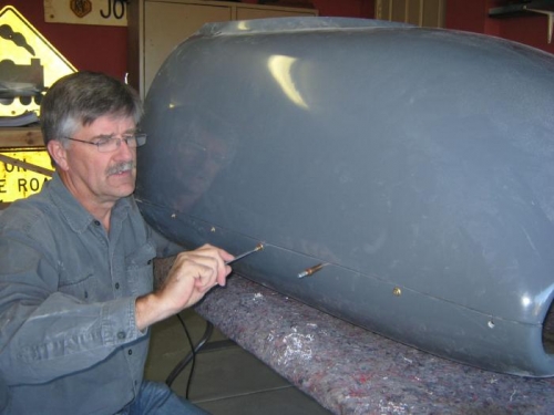 Fitting the camlocks.