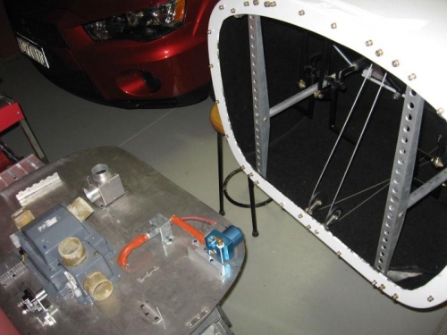 All ready for the firewall to go on.