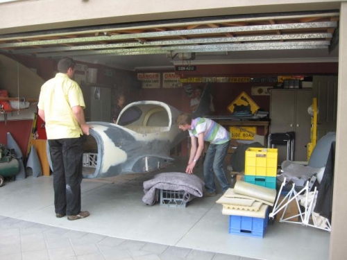 Packing it back into the garage.